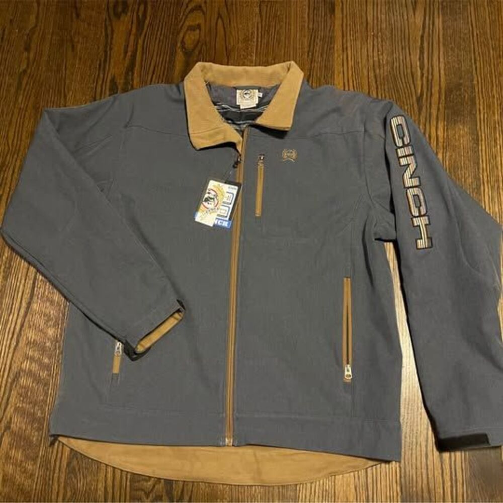Cinch XL Men’s Bonded Jacket Gray Fleece Lined Western